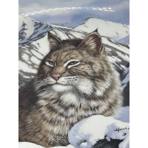 bradex collector plate quiet vigil 1993 by Hirata 10052A wild spirits 8" READ - Picture 2 of 4